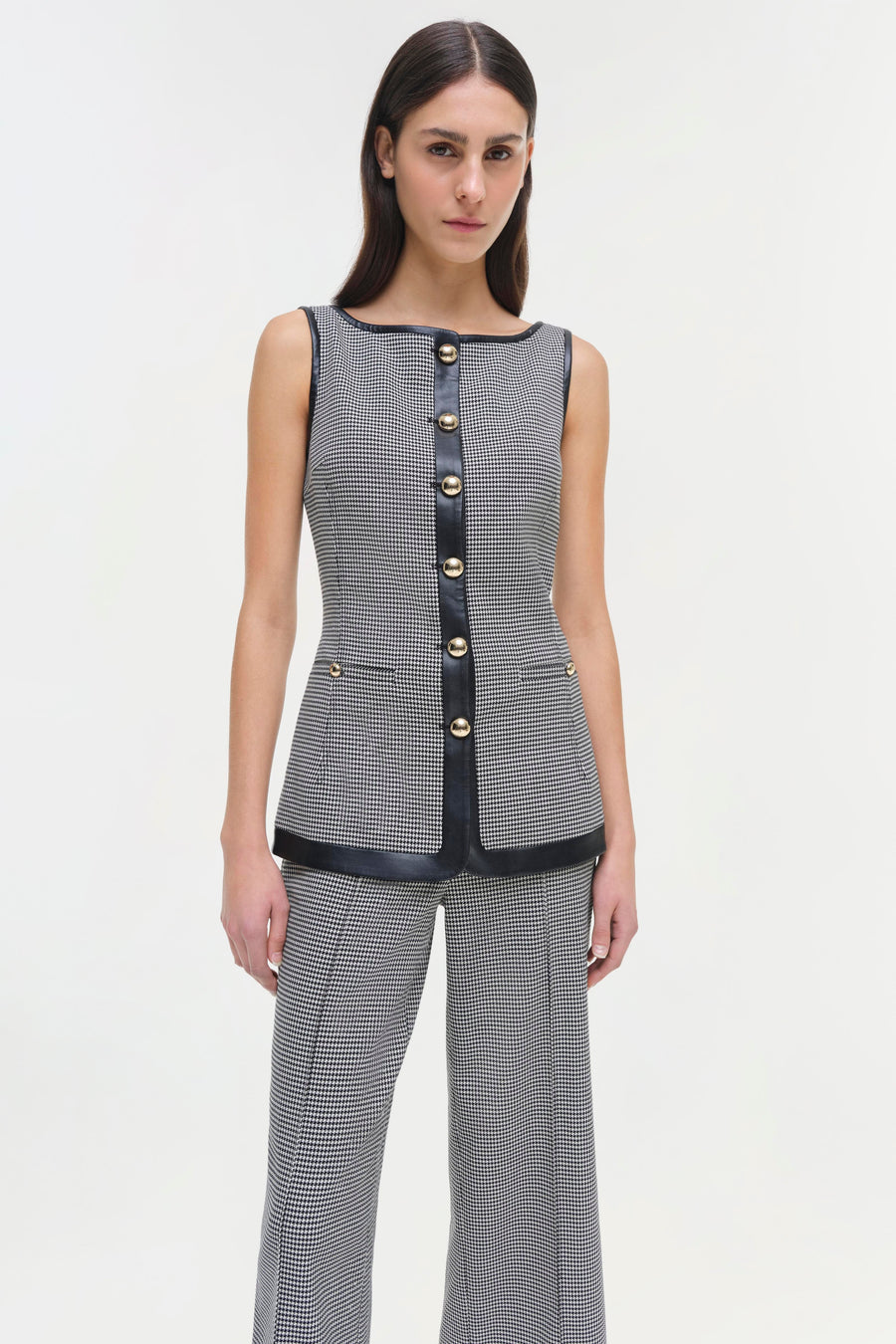 SIMKHAI Cressida Button Top