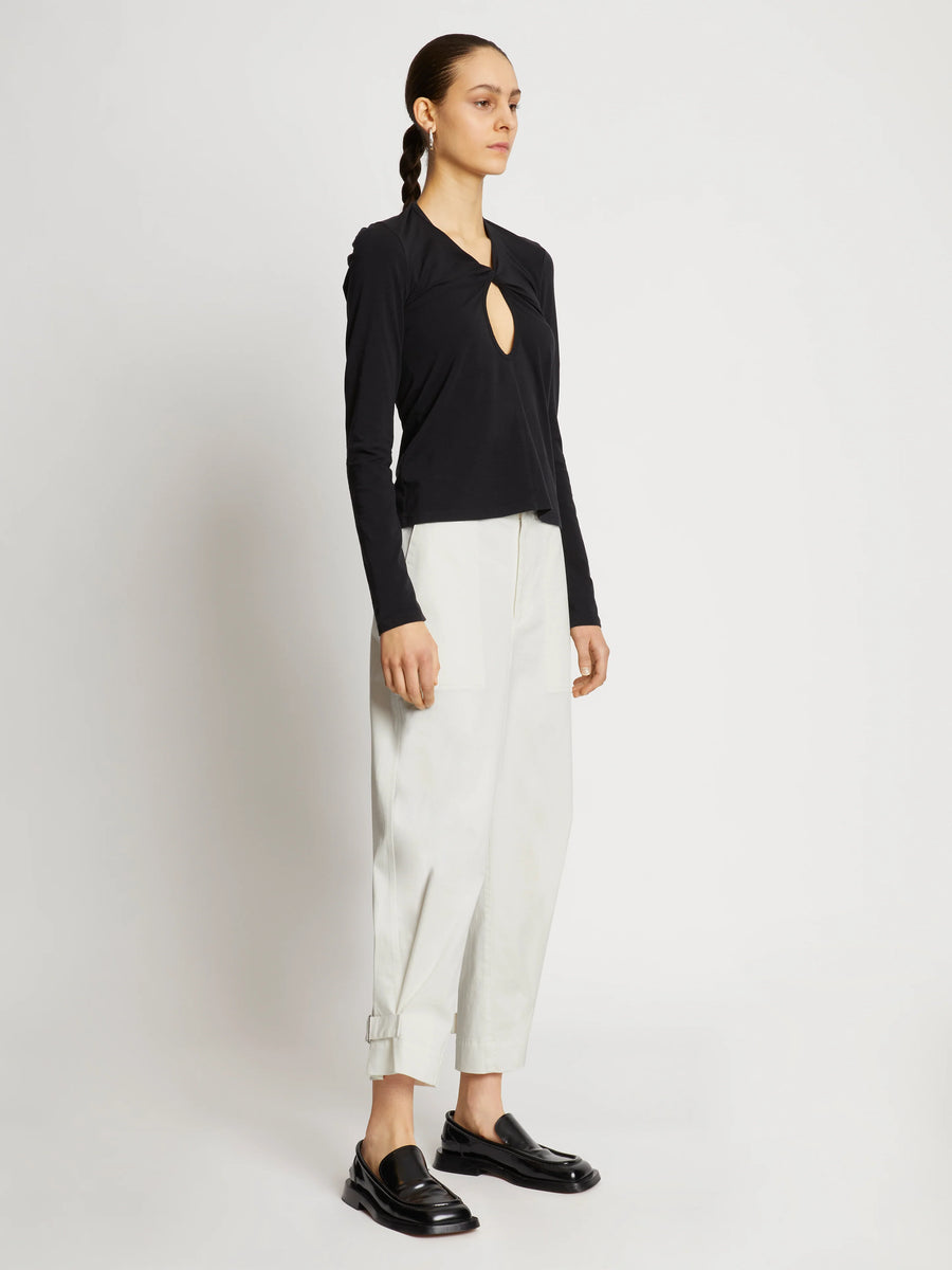 Proenza Schouler White Label Kay Pant in Cotton Twill