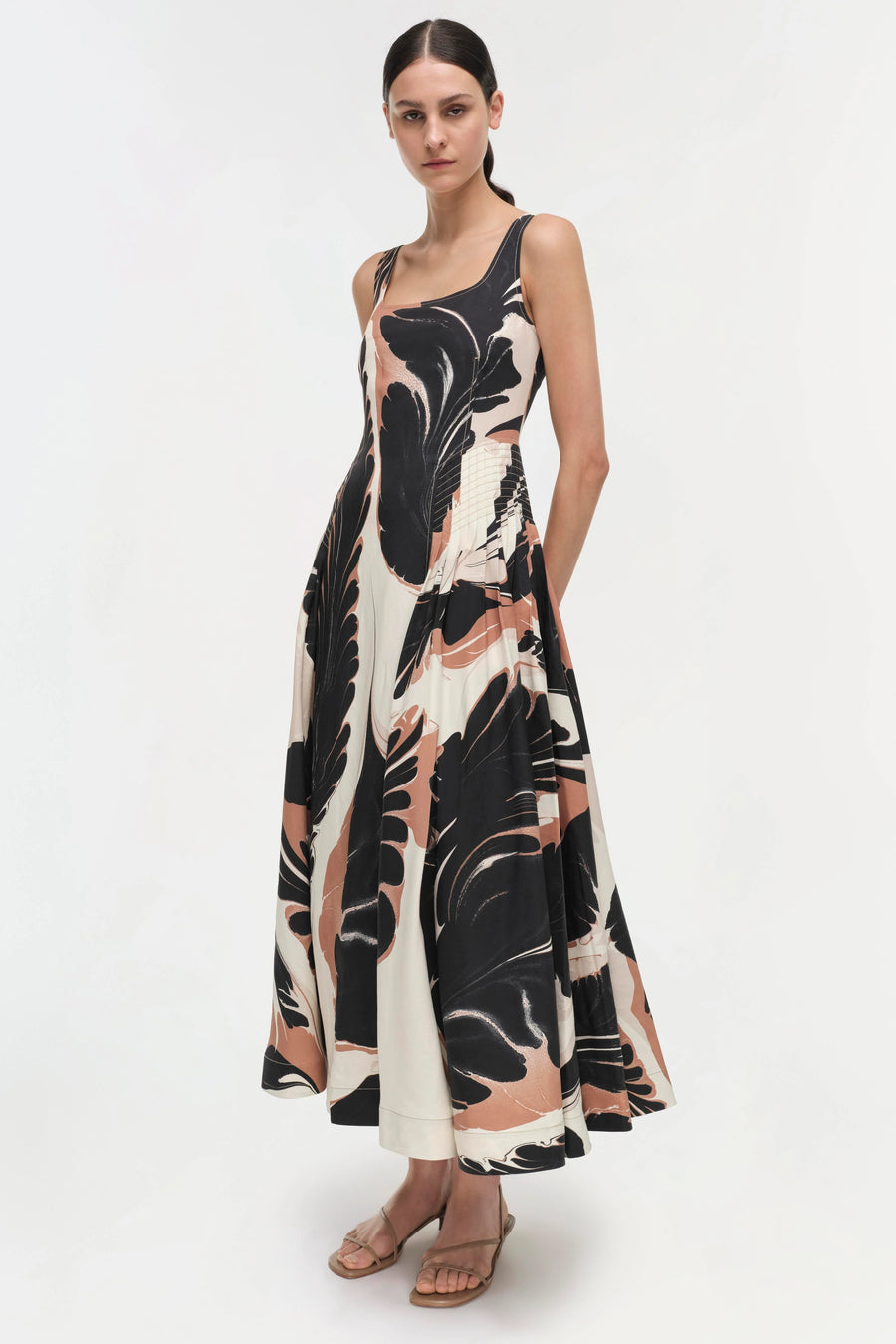 SIMKHAI Paola Sleeveless Midi Dress