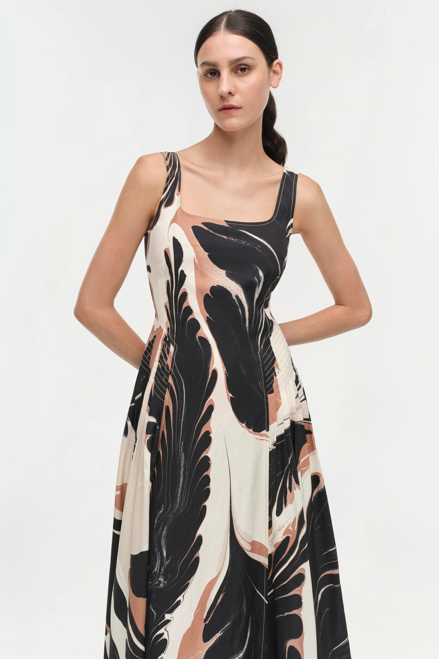 SIMKHAI Paola Sleeveless Midi Dress