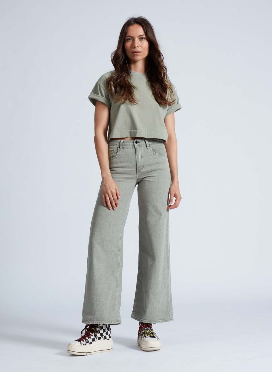 ASKK NY Brighton Slim Wide Leg Pant