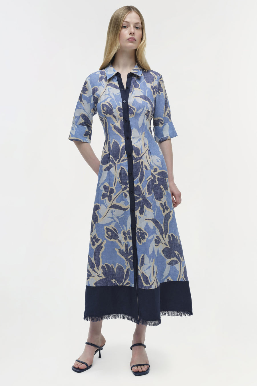 SIMKHAI Claudine Shirt Midi Dress