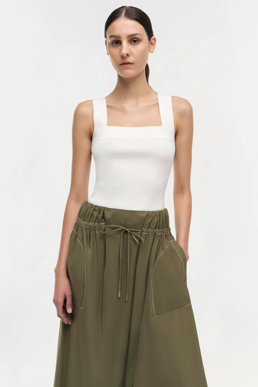 SIMKHAI Tona Midi Skirt