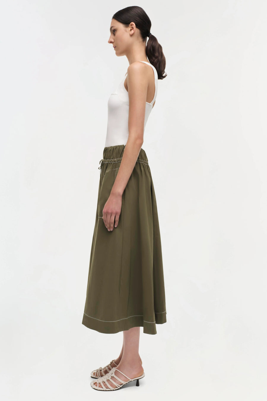 SIMKHAI Tona Midi Skirt