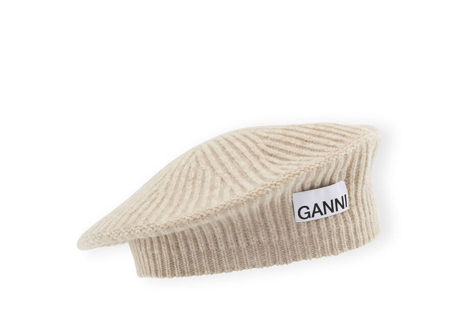 Ganni Structured Rib Beret