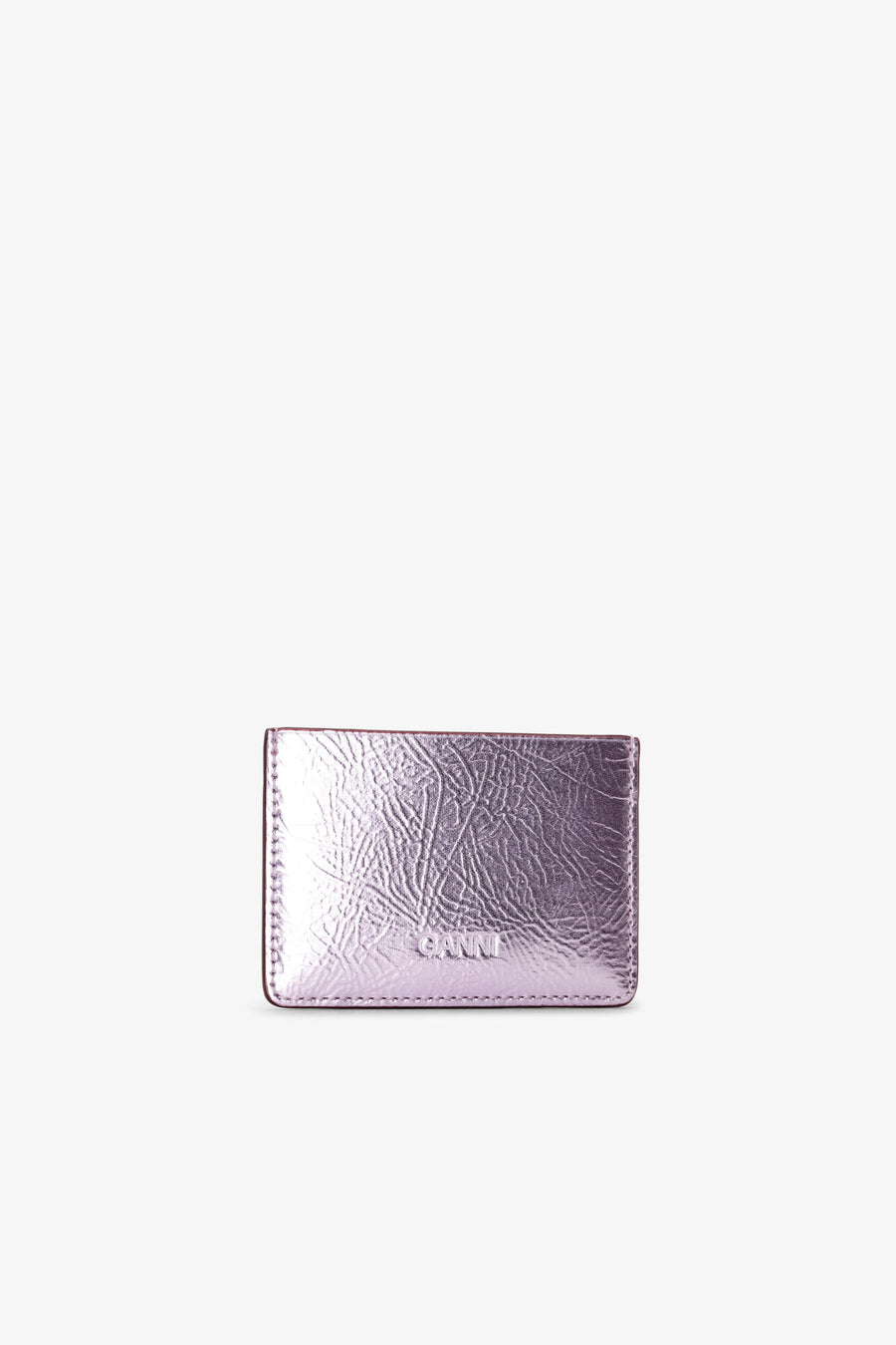 Ganni Bou Card Holder Metallic