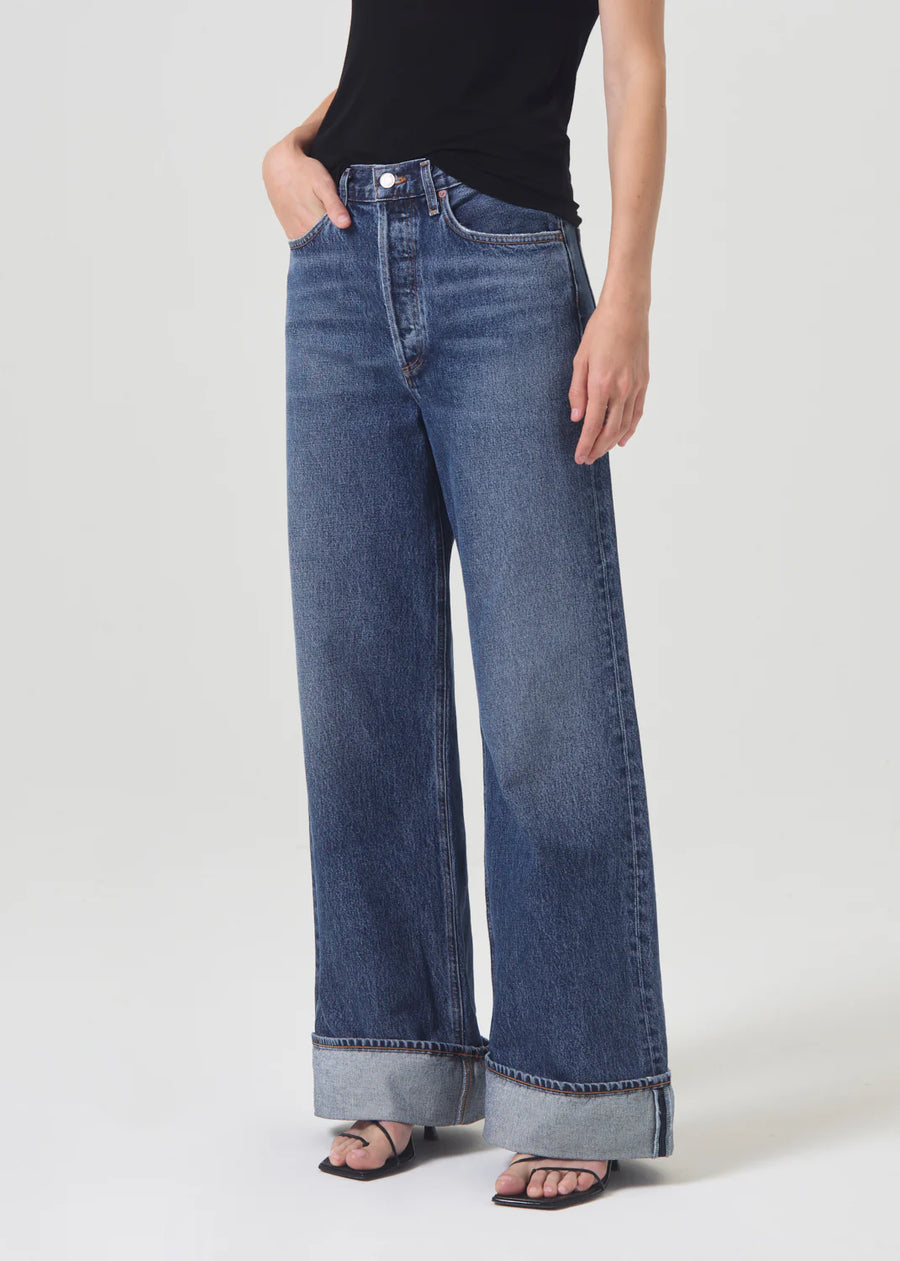 AGOLDE Dame High Rise Wide Leg Jean