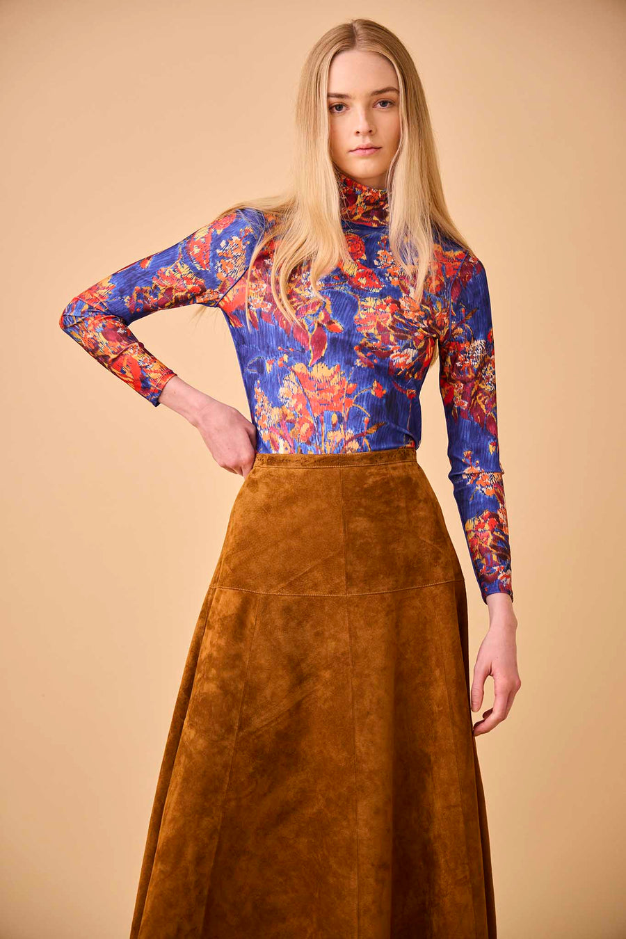 Hunter Bell Ida Suede Skirt