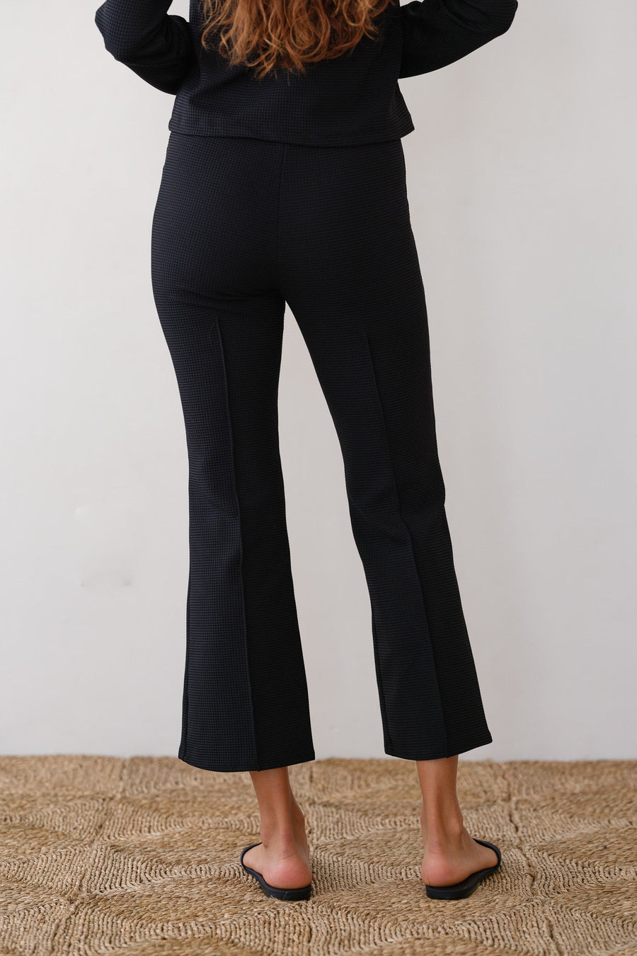 DONNI. The Box Weave Stretch Kick Flare Pant