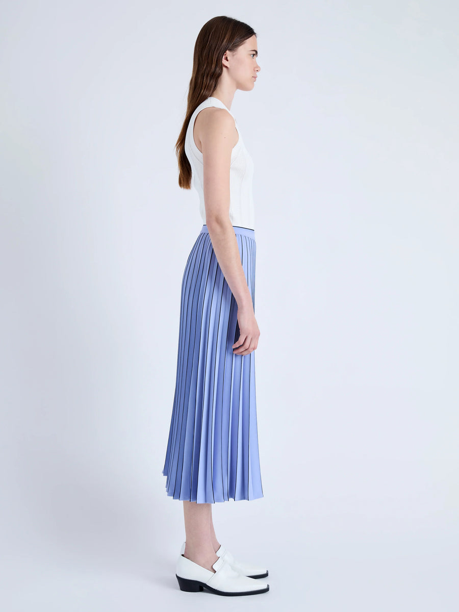 Proenza Schouler White Label Pleated Miles Skirt in Crepe