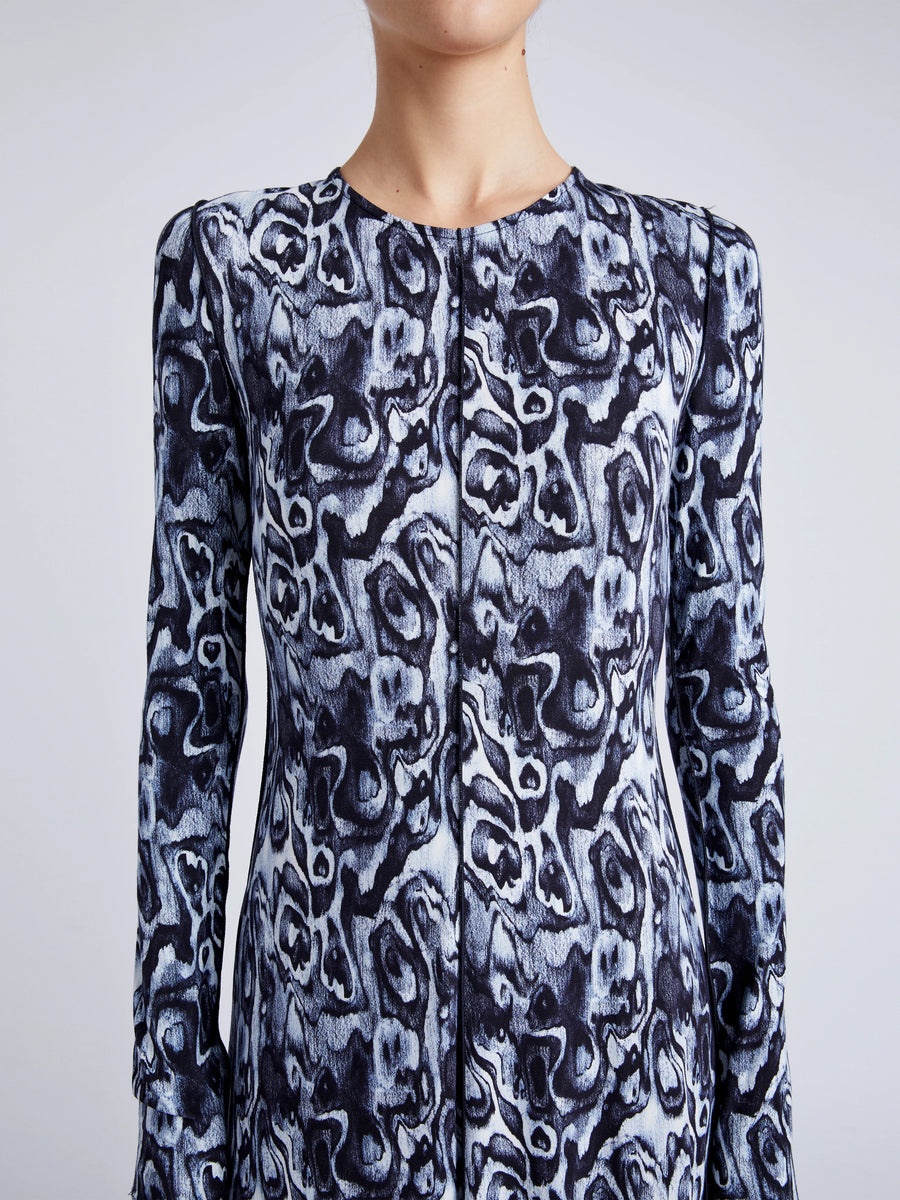 Proenza Schouler White Label Atlas Dress in Printed Jersey