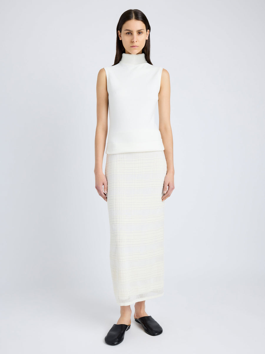 Proenza Schouler White Label Sandrine Top in Souffle Cotton Blend