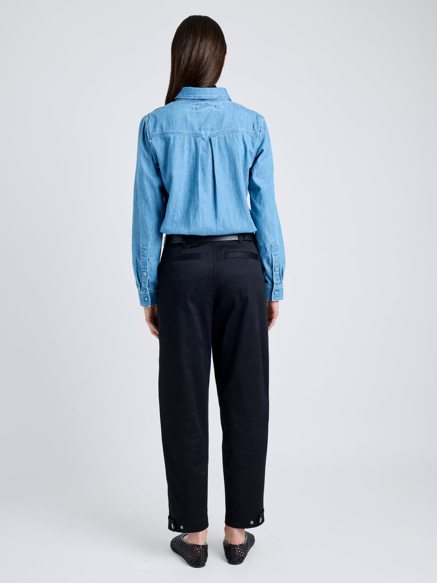 Proenza Schouler White Label Cait Pant in Cotton Twill