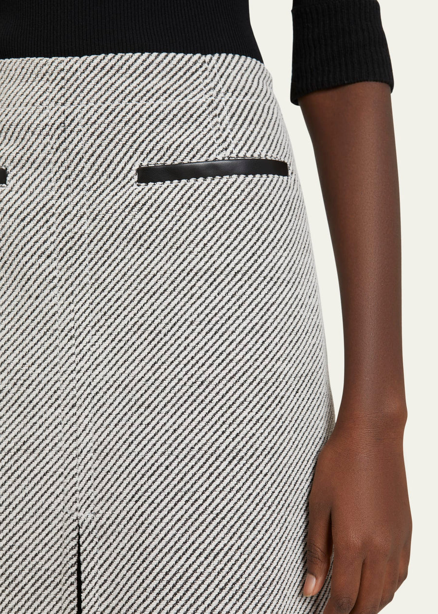 Proenza Schouler White Label Kingsley Skirt in Soft Twill Coating