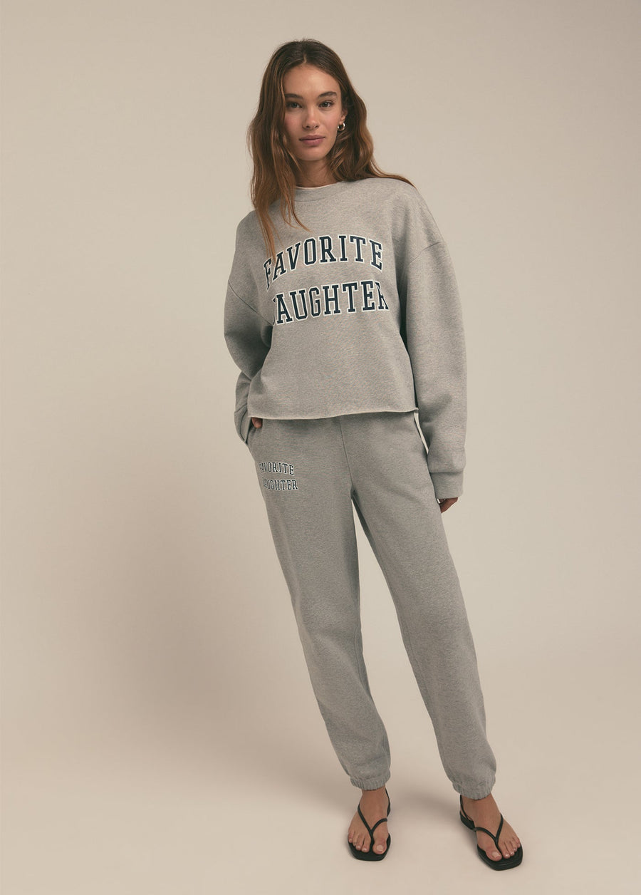 Favorite Daughter The Cropped Collegiate Sweatshirt