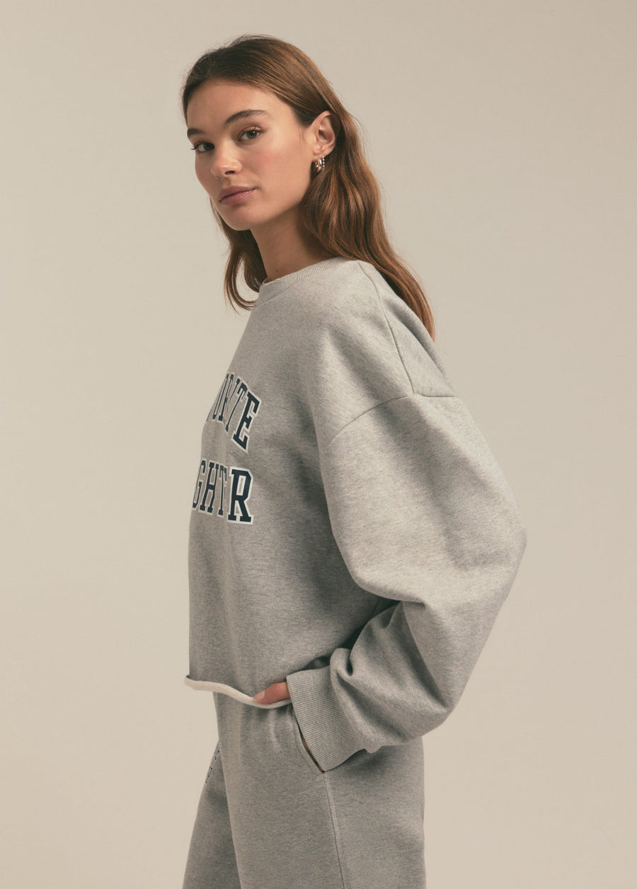 Favorite Daughter The Cropped Collegiate Sweatshirt