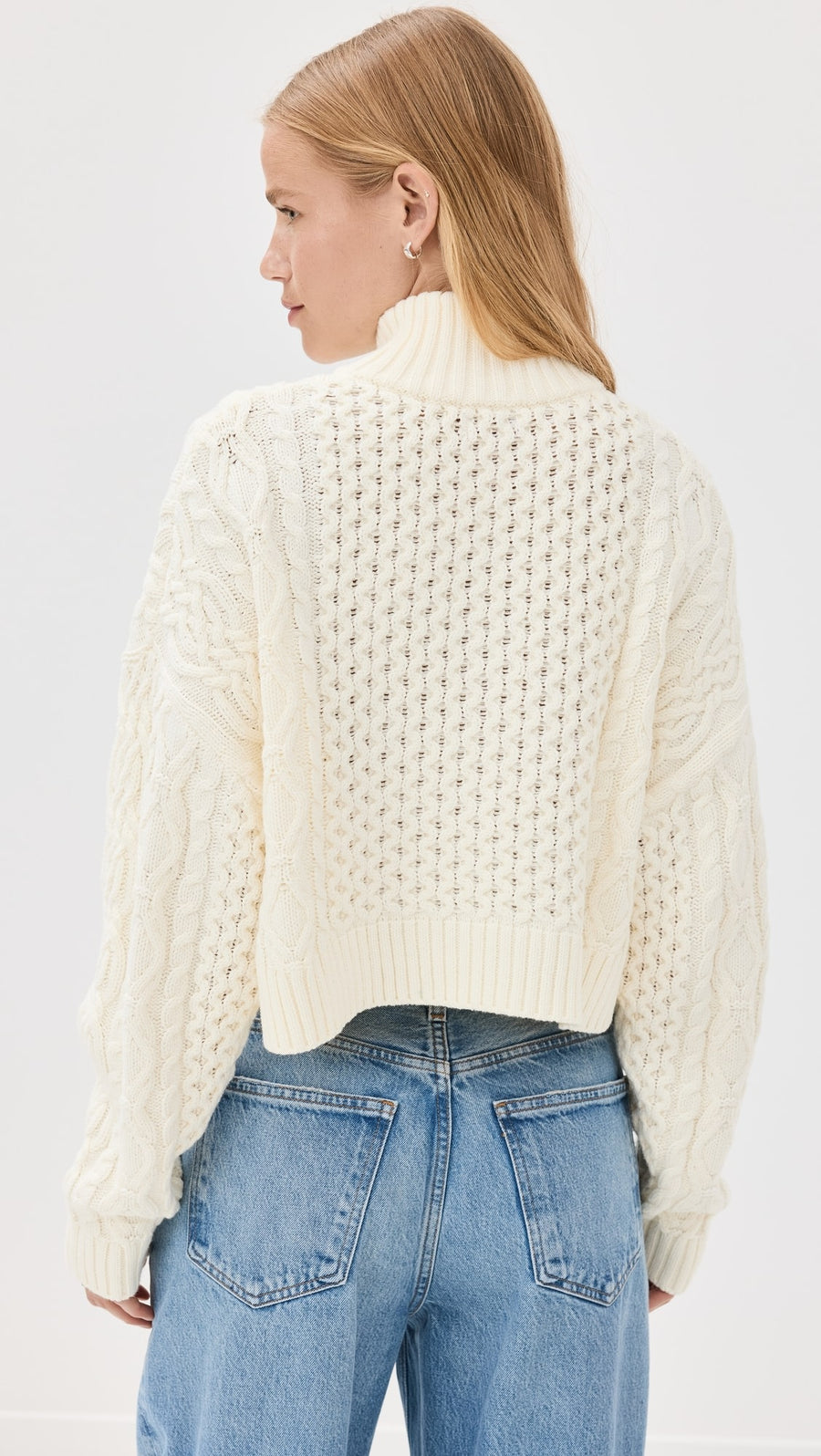 Staud Cropped Hampton Sweater